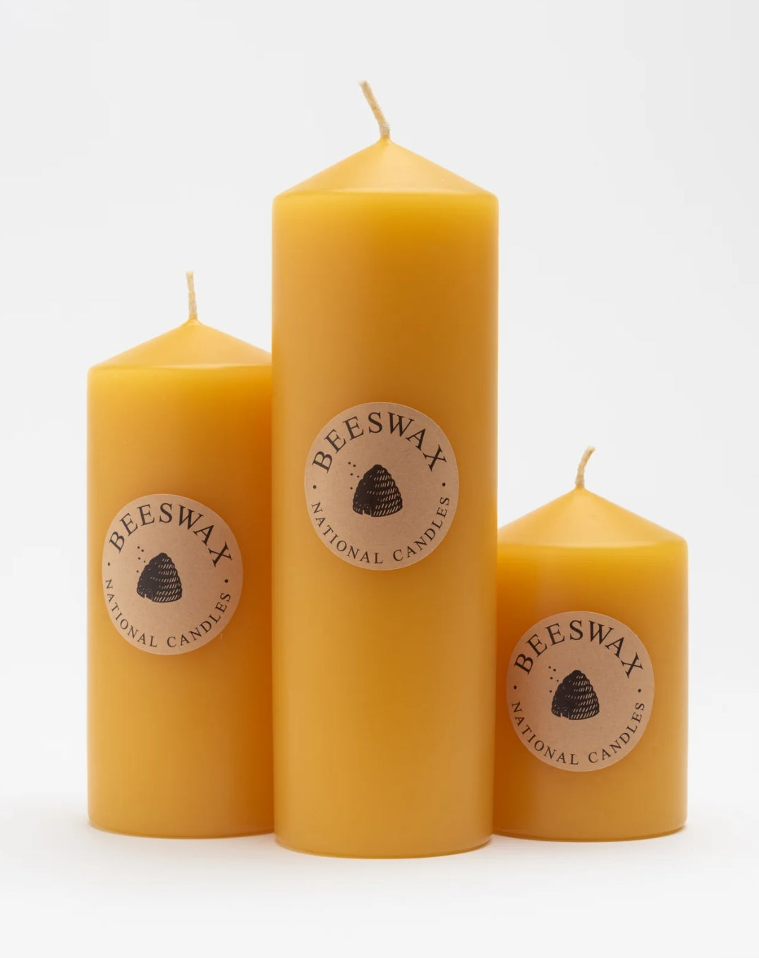 Bees Wax Pillar Candle 65x200mm