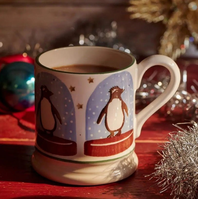 Snow Globe Penguin Half Pint Mug