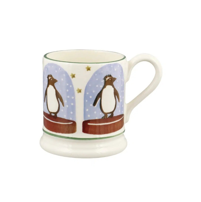 Snow Globe Penguin Half Pint Mug