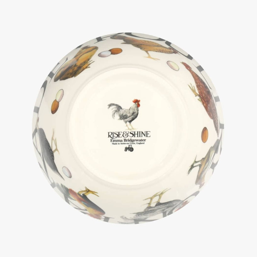 Rise & Shine-Poultry On Parade Medium Old Bowl