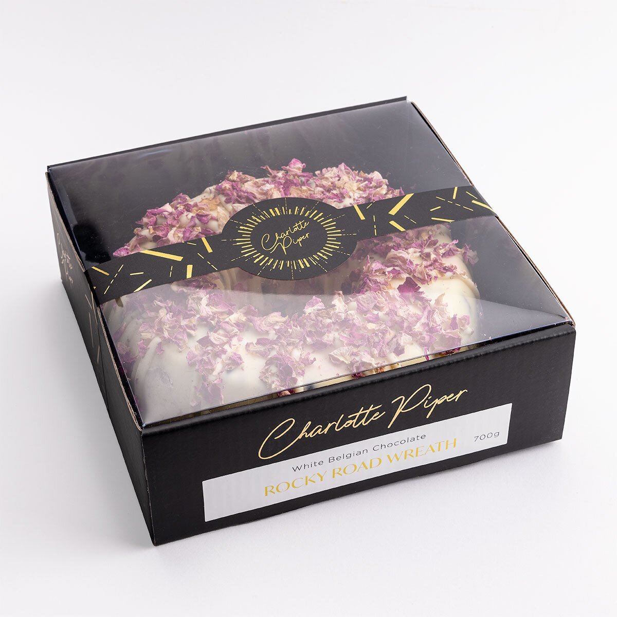 White Choc Rocky Road Wreath