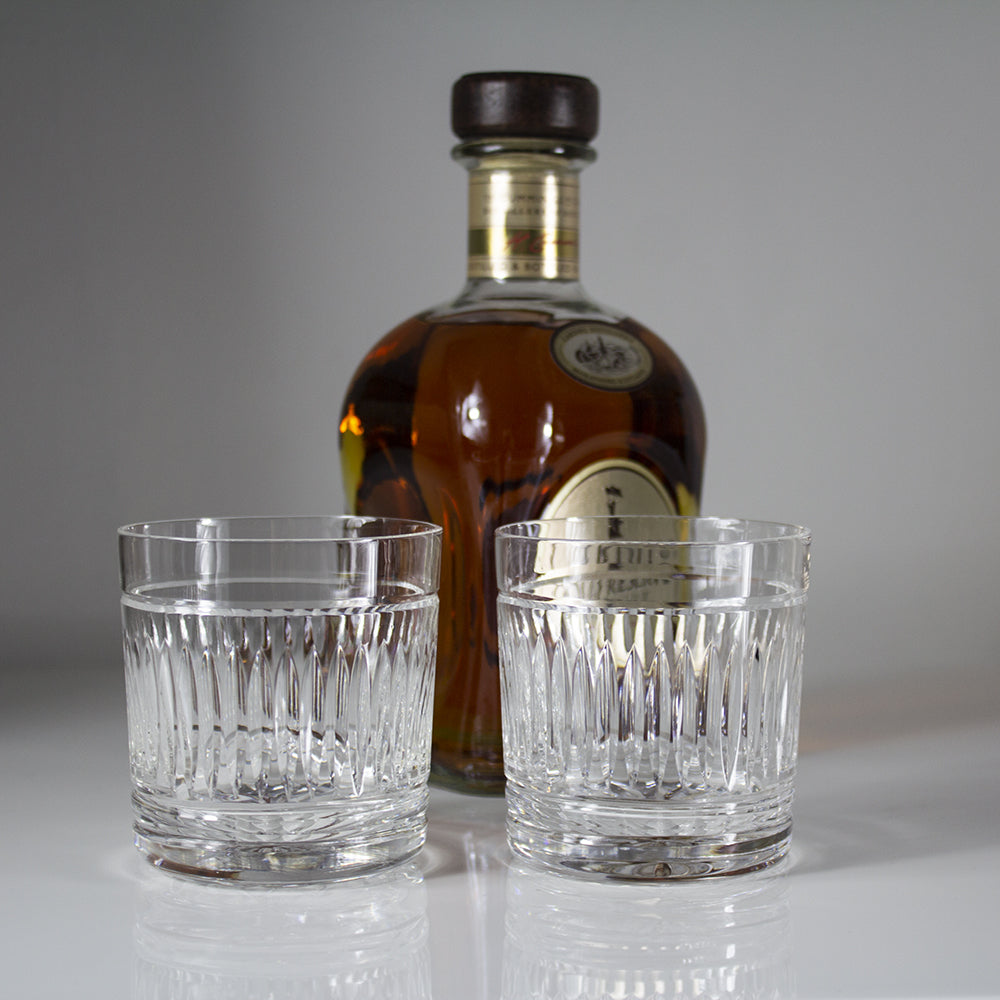 Art Deco Whiskey Tumbler Set of Two