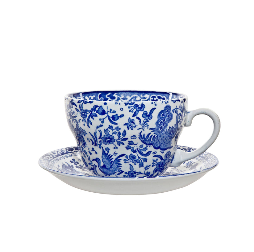 Regal Peacock Breakfast Cup and Saucer