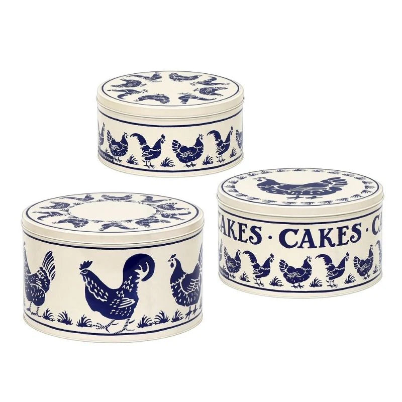 Blue Hens Set of 3 Cake Tins