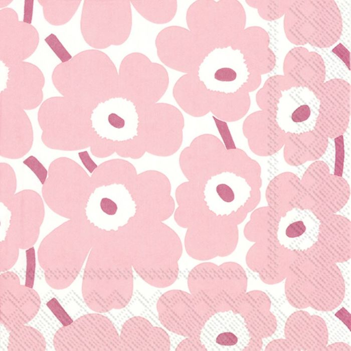 marimekko Mini Unikko Light Rose Napkins