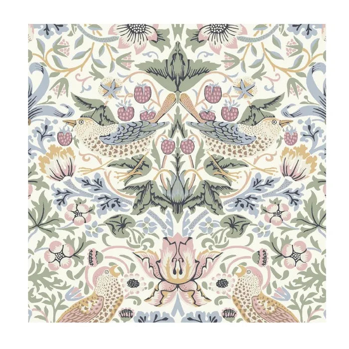 Havi Luncheon Napkin William Morris Strawberry Thief Pastel