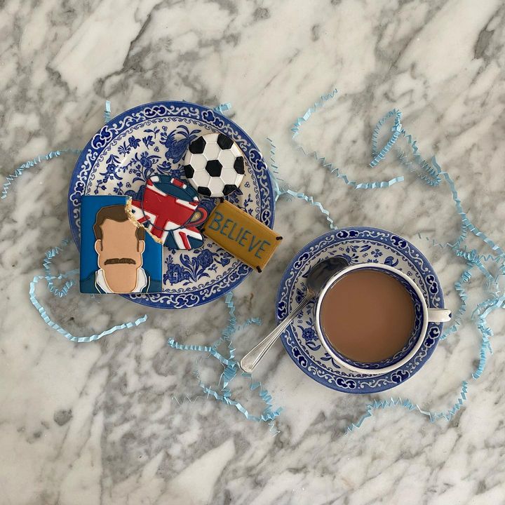 Blue Regal Peacock Tea Plate