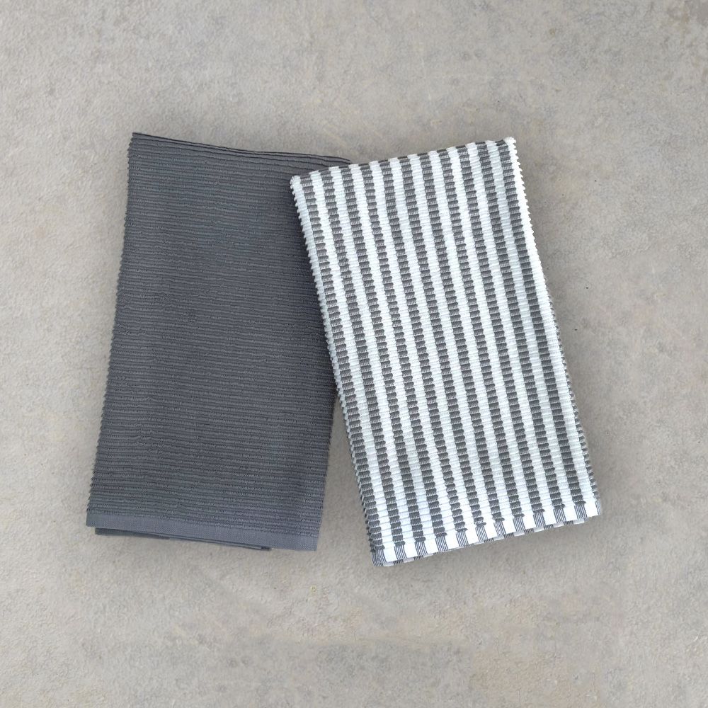 Ribbed Tea Towel Set of 2