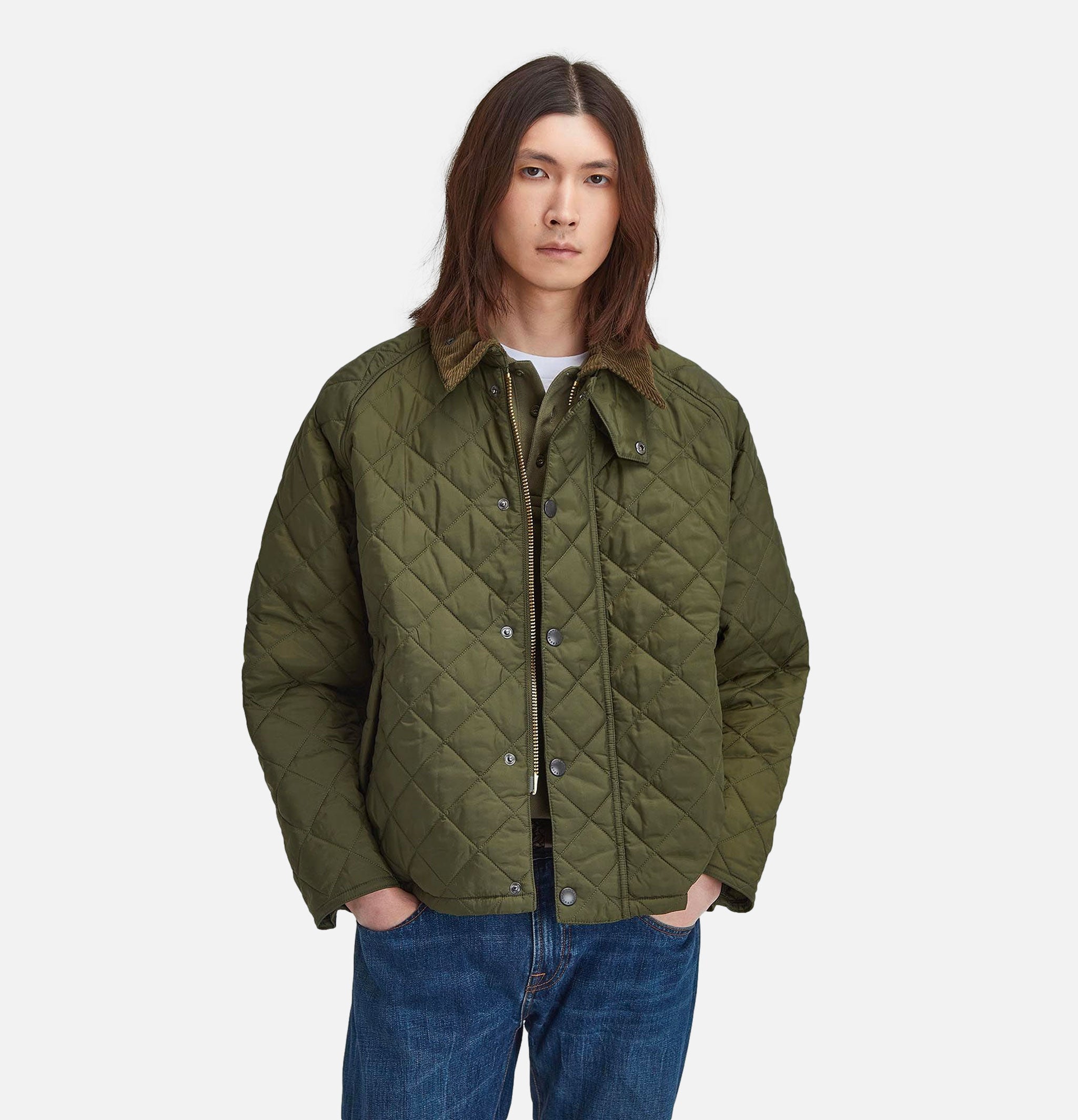 Barbour Transport Quilted Jacket Olive
