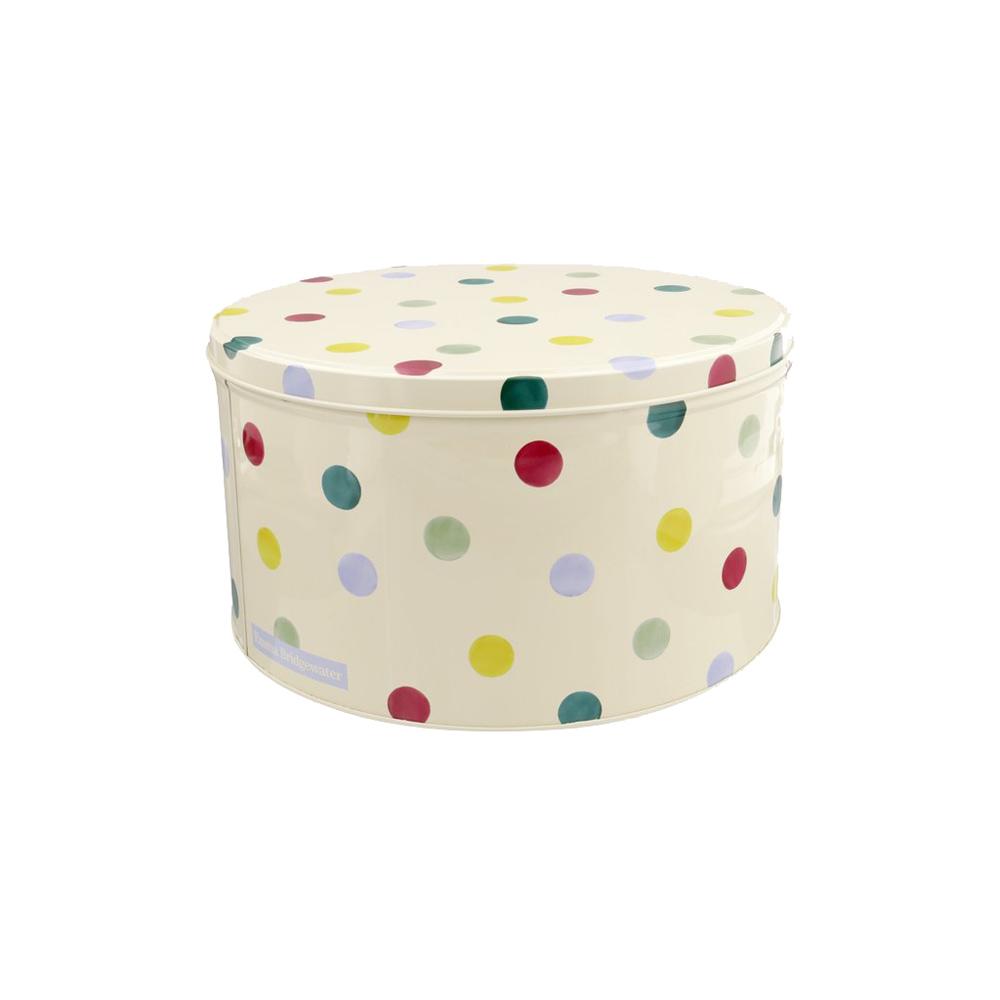 Polka Dot Round Tin/ Large