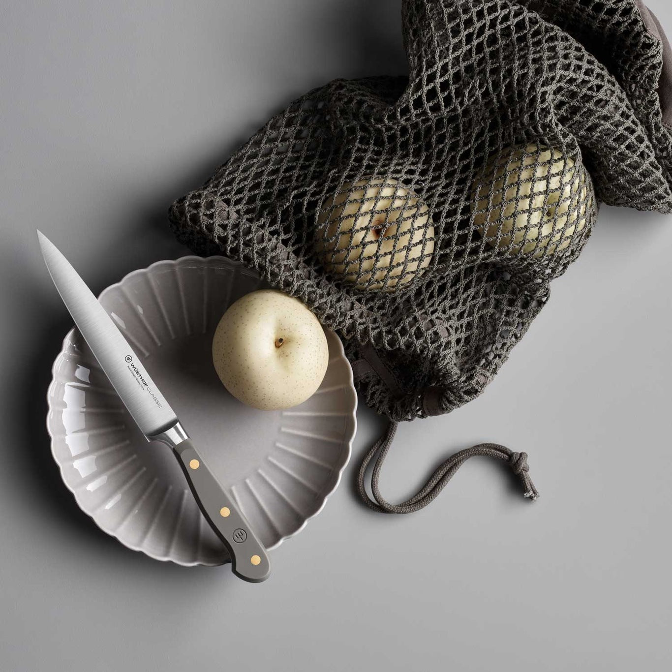 Classic Utility Knife Velvet Oyster (16cm)
