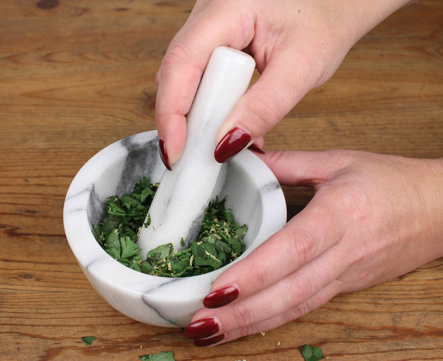Marble Mortar and Pestle-11.5cm
