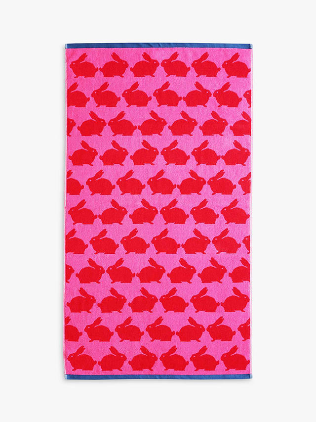 Kissing Rabbits Organic Cotton Bath Towel