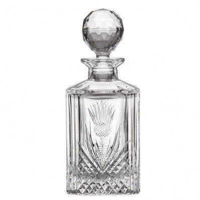 Scottish Thistle Square Decanter 750ml