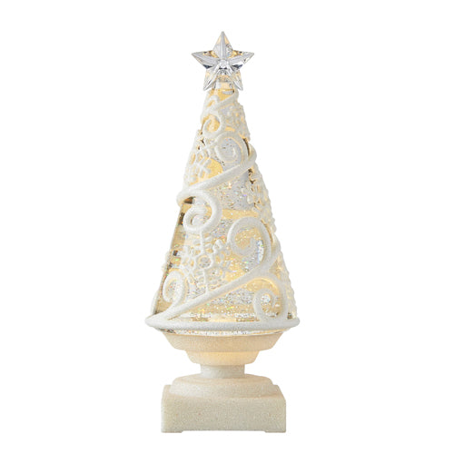 Lit Embossed Tree 11.5"