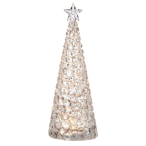 Lit Swirl Tree 13"