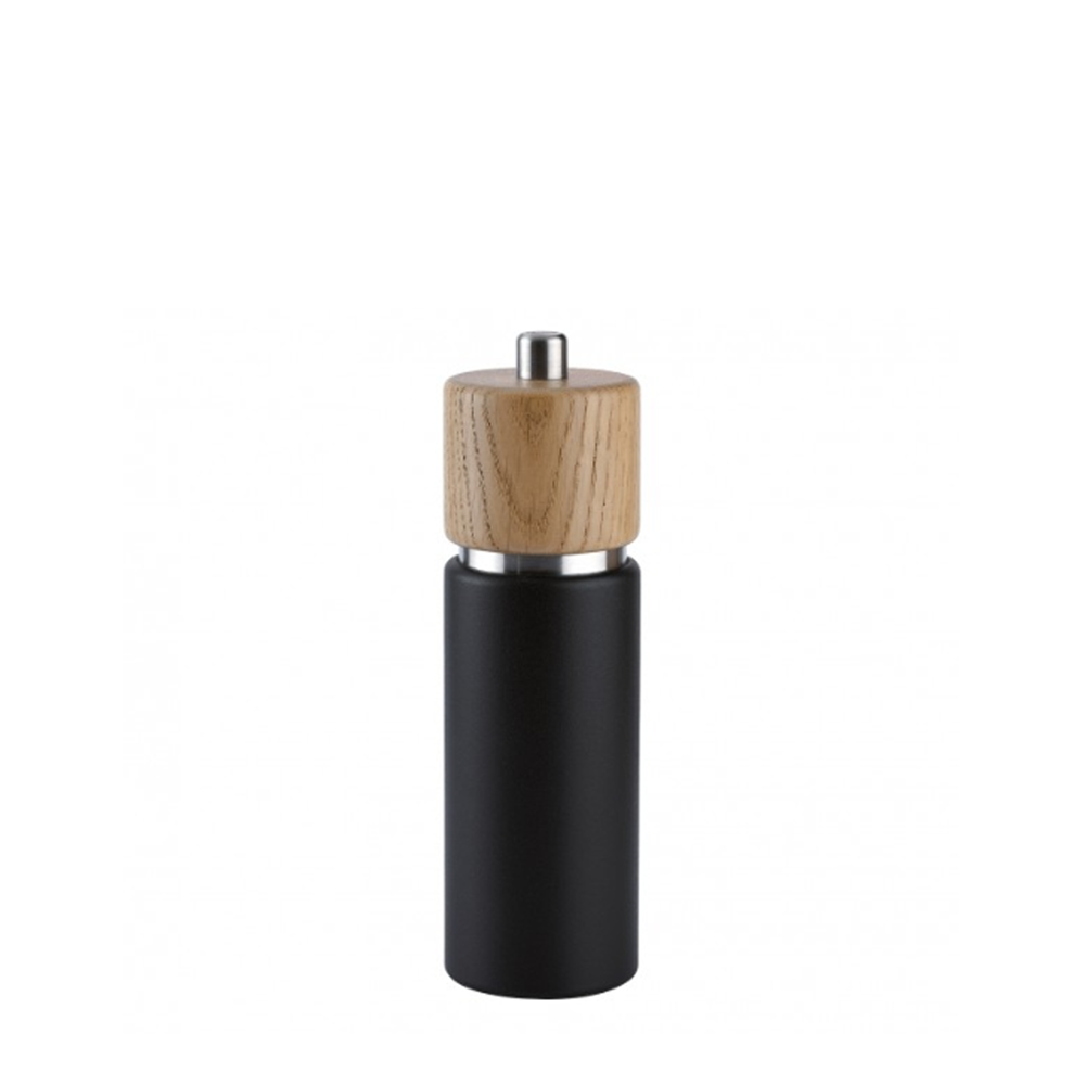 Hannover Pepper Mill Cast Iron Black/Oak 18cm