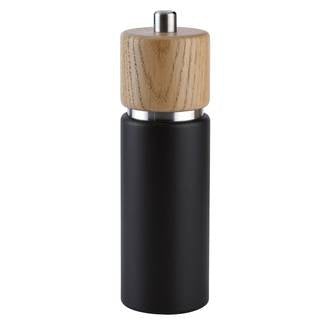 Hannover Salt Mill Cast Iron Black/Oak 18cm