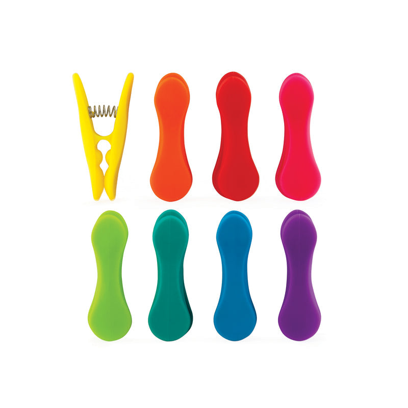 Rainbow Bag Clips/Set of 8