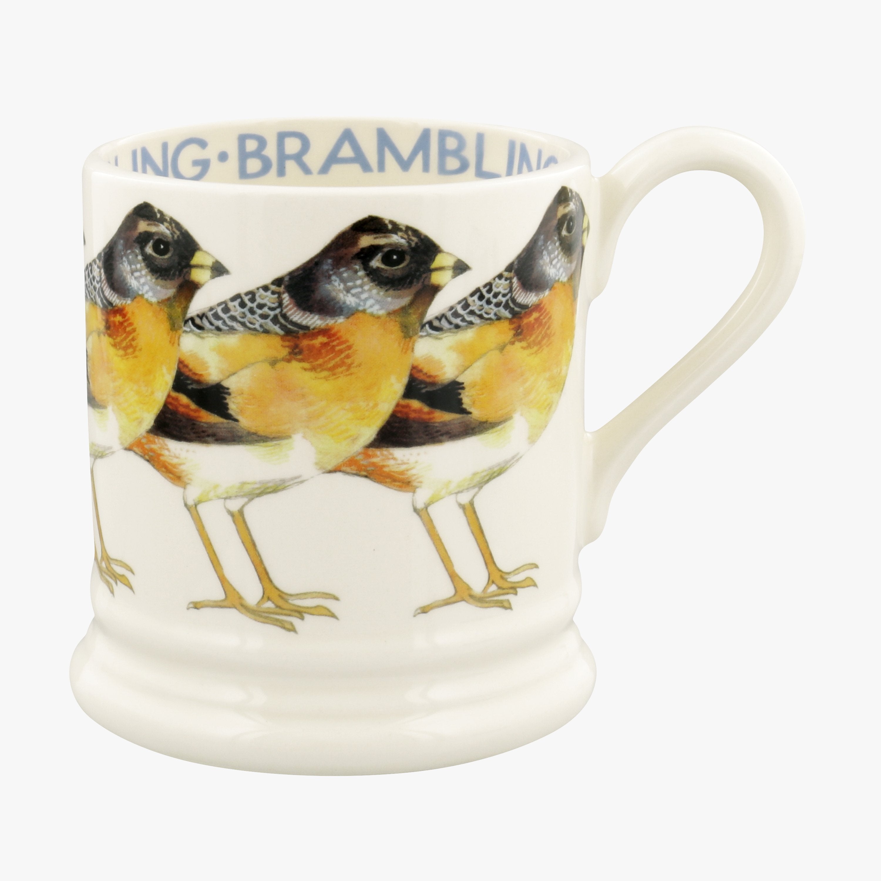 Half Pint Mug Birds Brambling