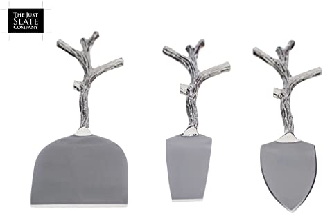 Branch Handle Cheese Knives-Set of 3