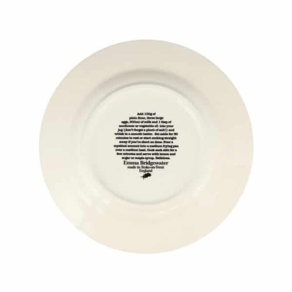 Black Toast Lemon & Sugar 8 1/2" Plate