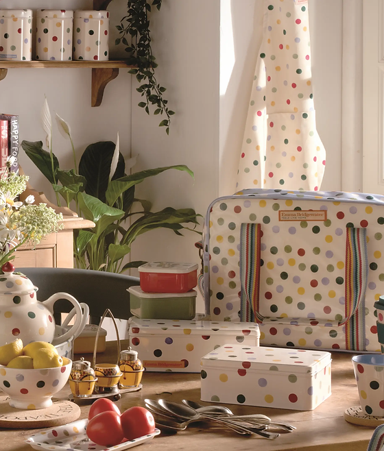 Polka Dot Cracker Tin
