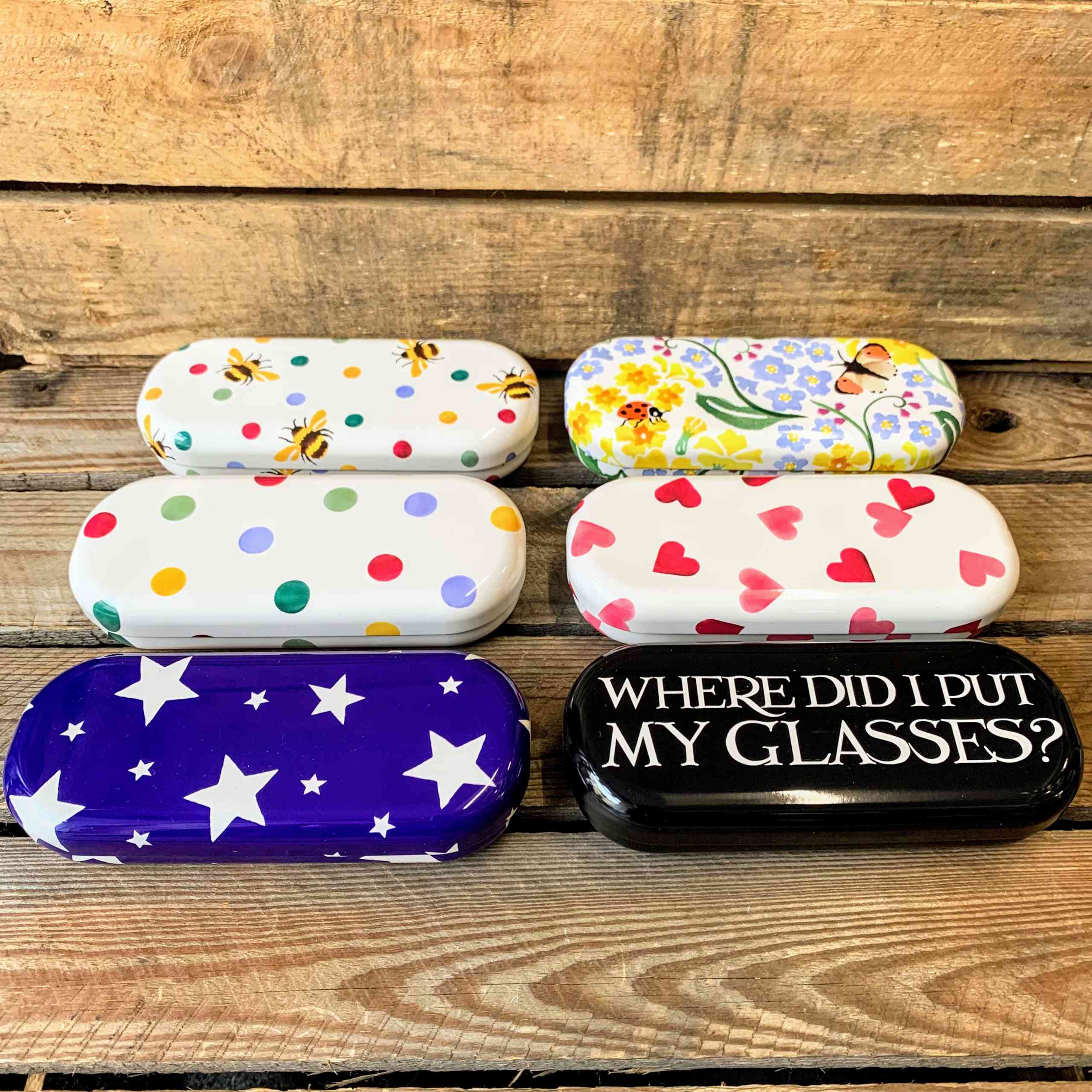 Polka Dot & Bee Spectacle Case