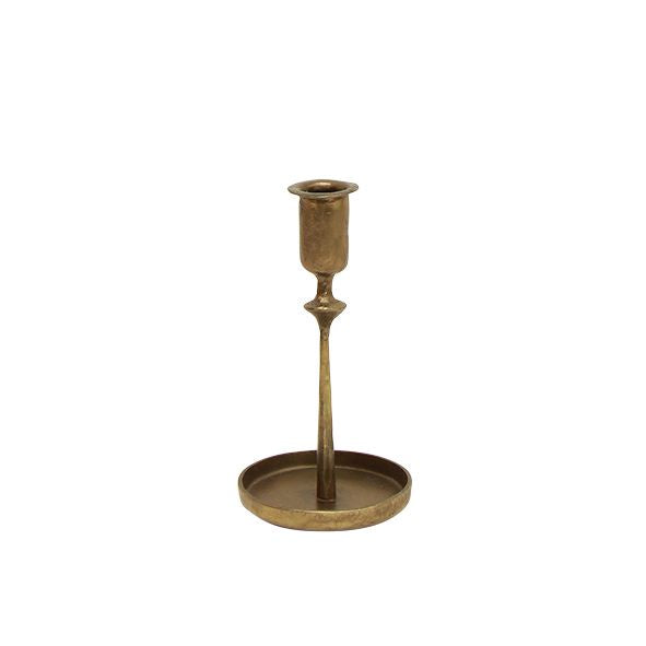 Raine Taper Gold Candleholder
