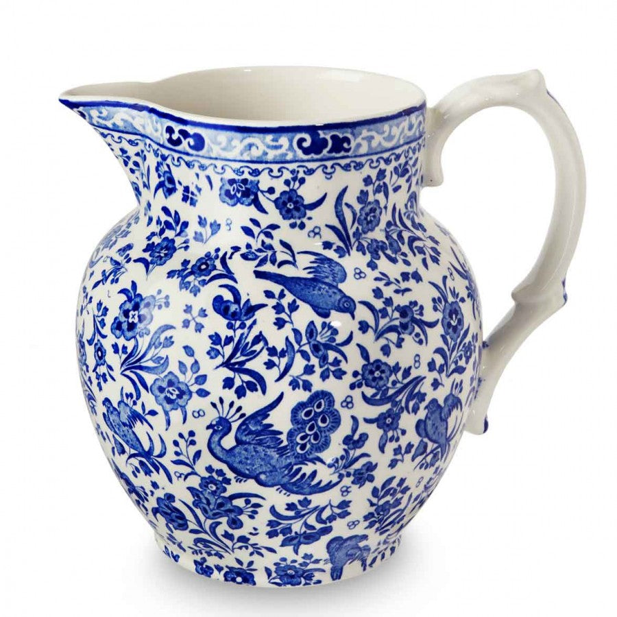 Blue Regal Peacock Etruscan Jug 2.2L