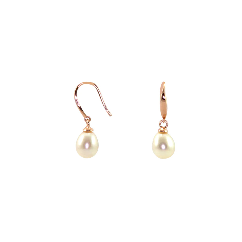 Pearl Drop Earrings Gold