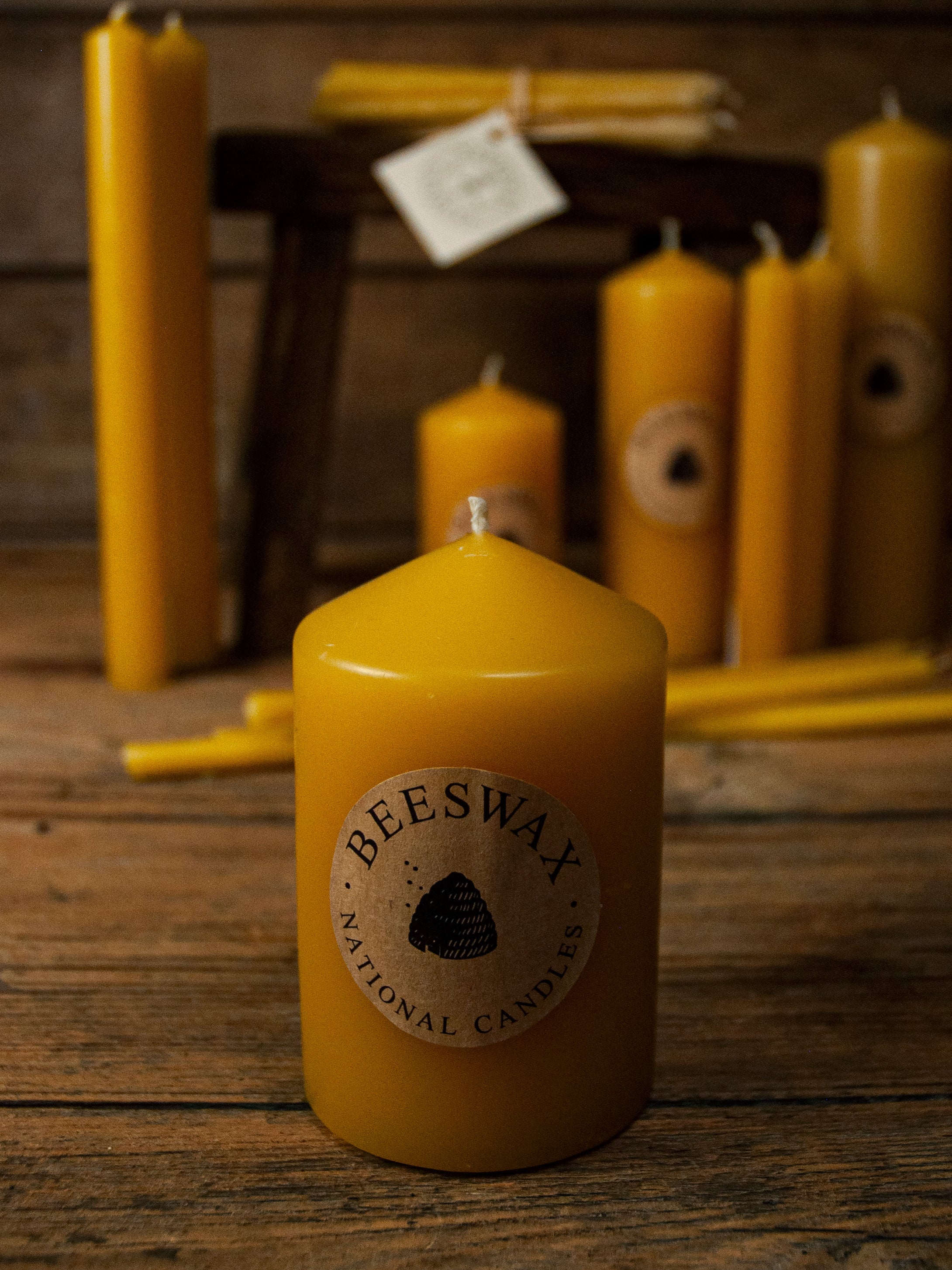 Bees Wax Pillar Candle 65x100mm