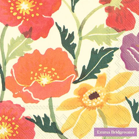 Emma Bridgewater Cosmos Poppies Luncheon Napkins