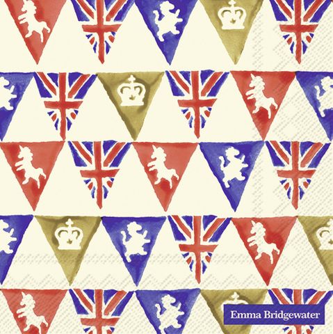 Emma Bridgewater Union Jack Bunting Luncheon Napkins