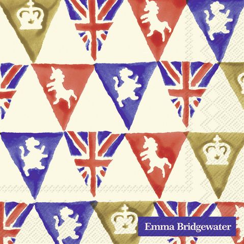 Emma Bridgewater Union Jack Bunting Cocktail Napkins