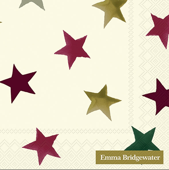 Emma Bridgewater Christmas Stars Luncheon Napkins