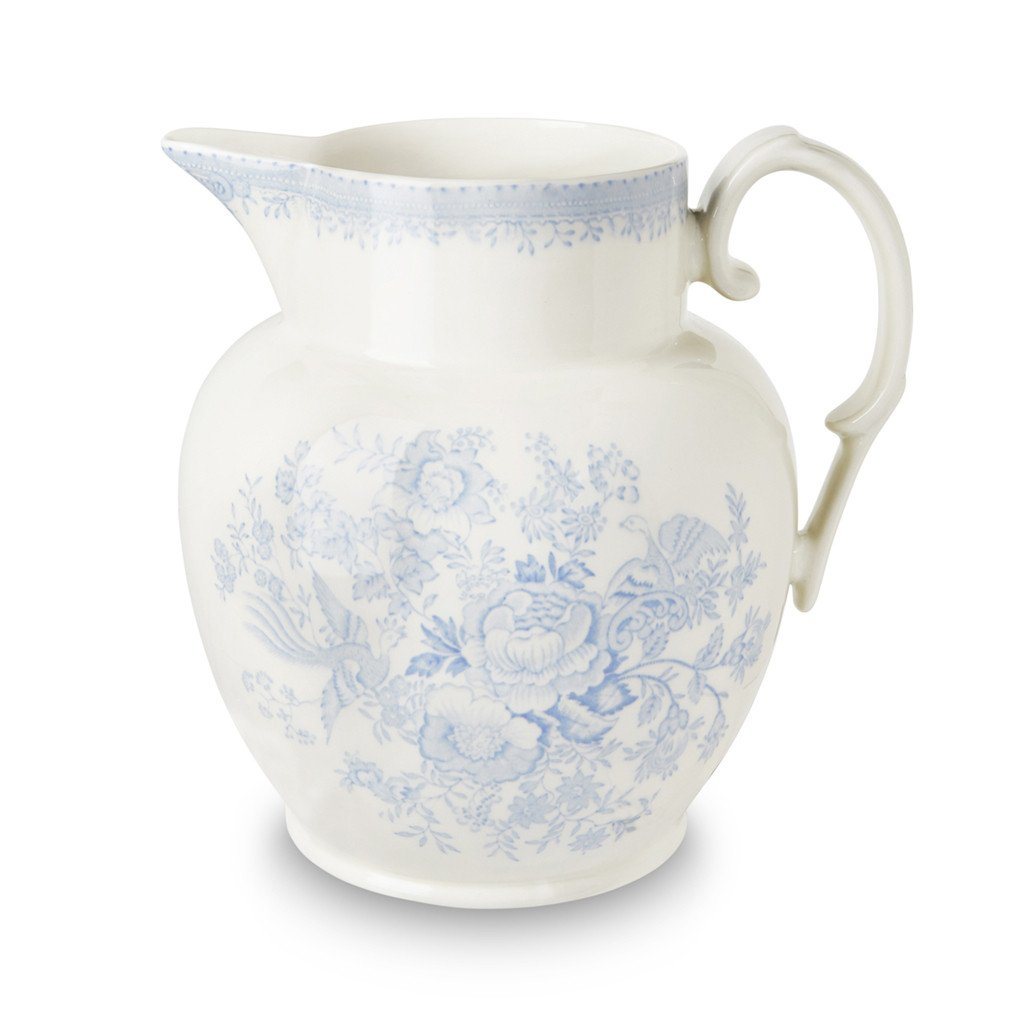 Blue Asiatic Pheasant Etruscan Jug/ 2.2L