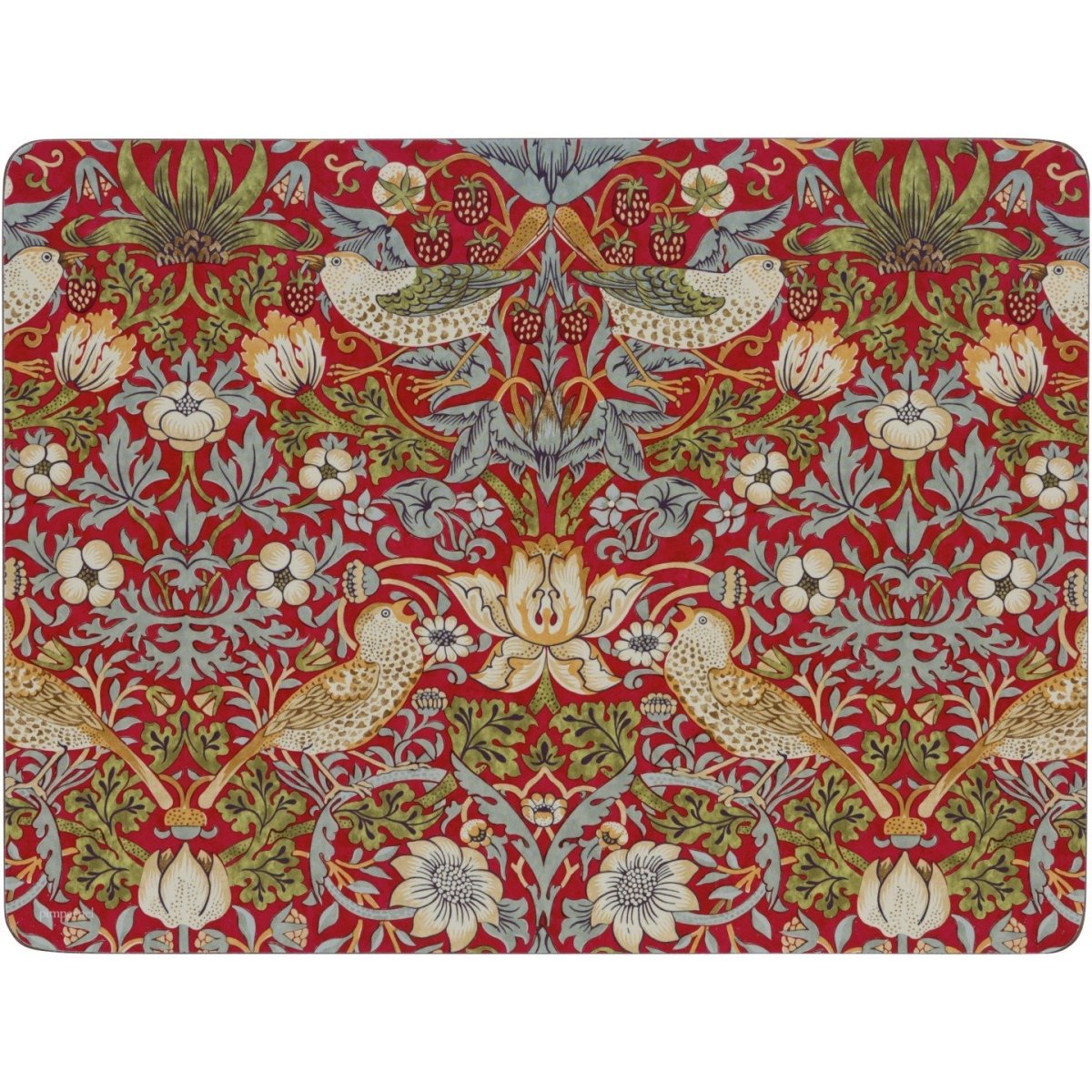 Strawberry Thief Red Placemats Set of 6