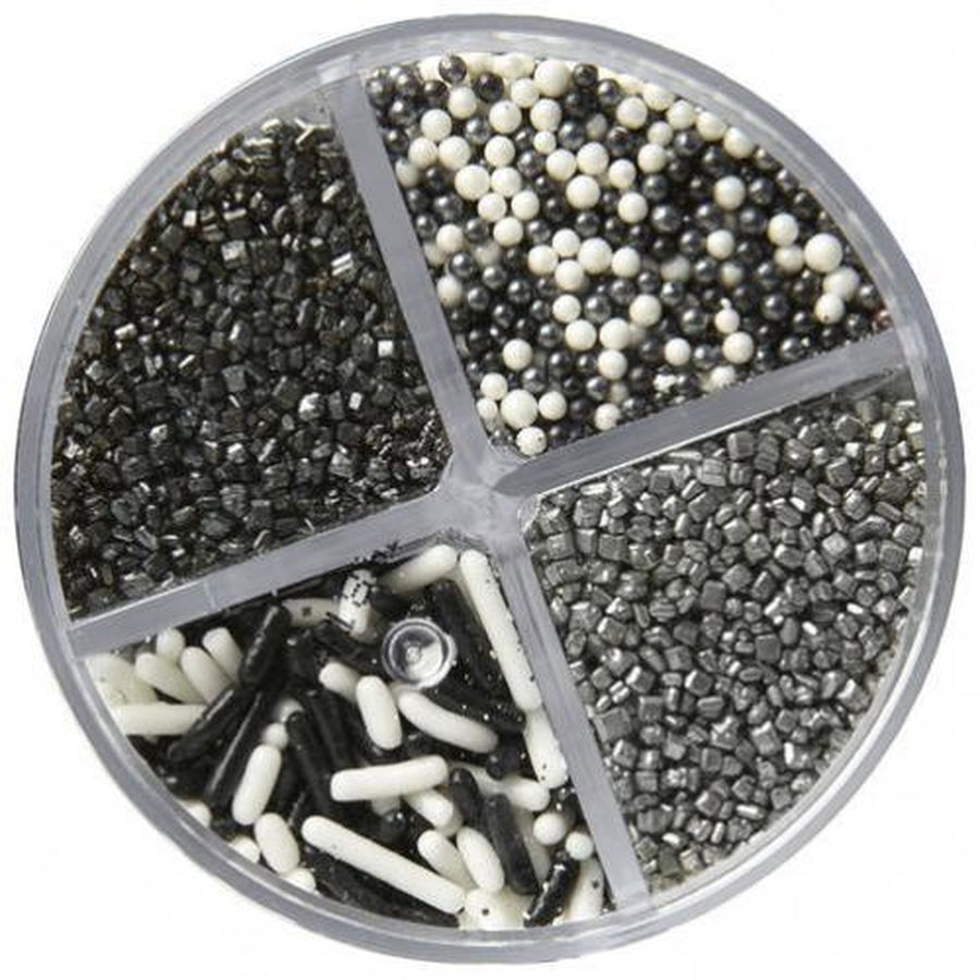 Pearlised Sprinkles 4 Cell-Silver