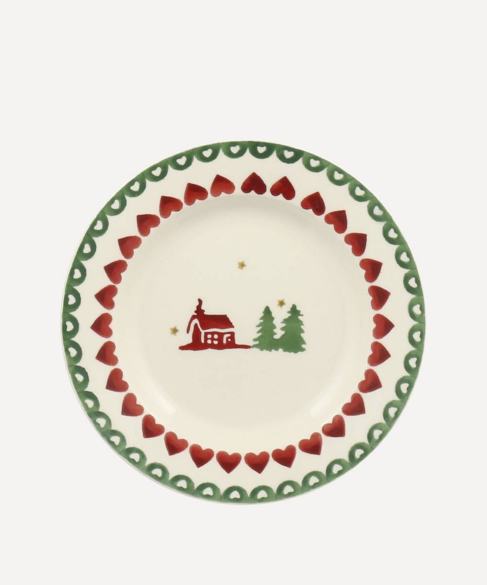 Christmas Cabin 6 1/2" Plate