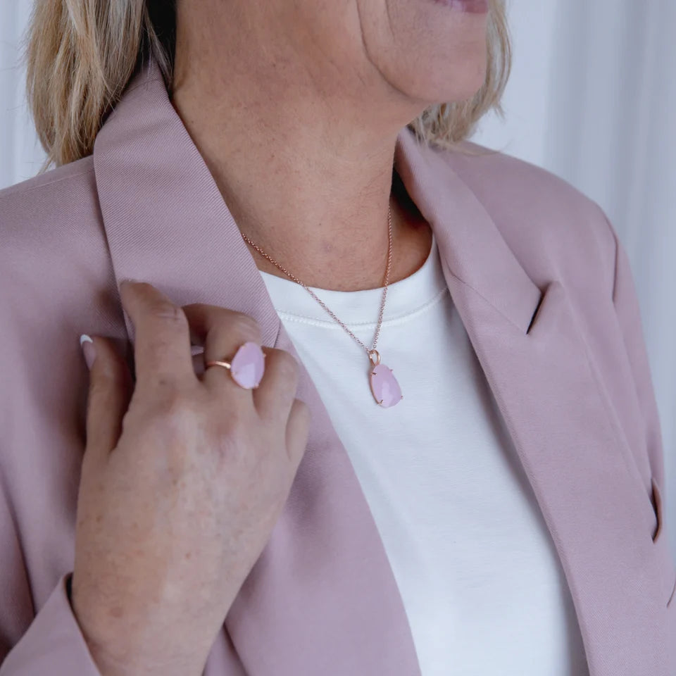 Light Pink Crystal Pendant