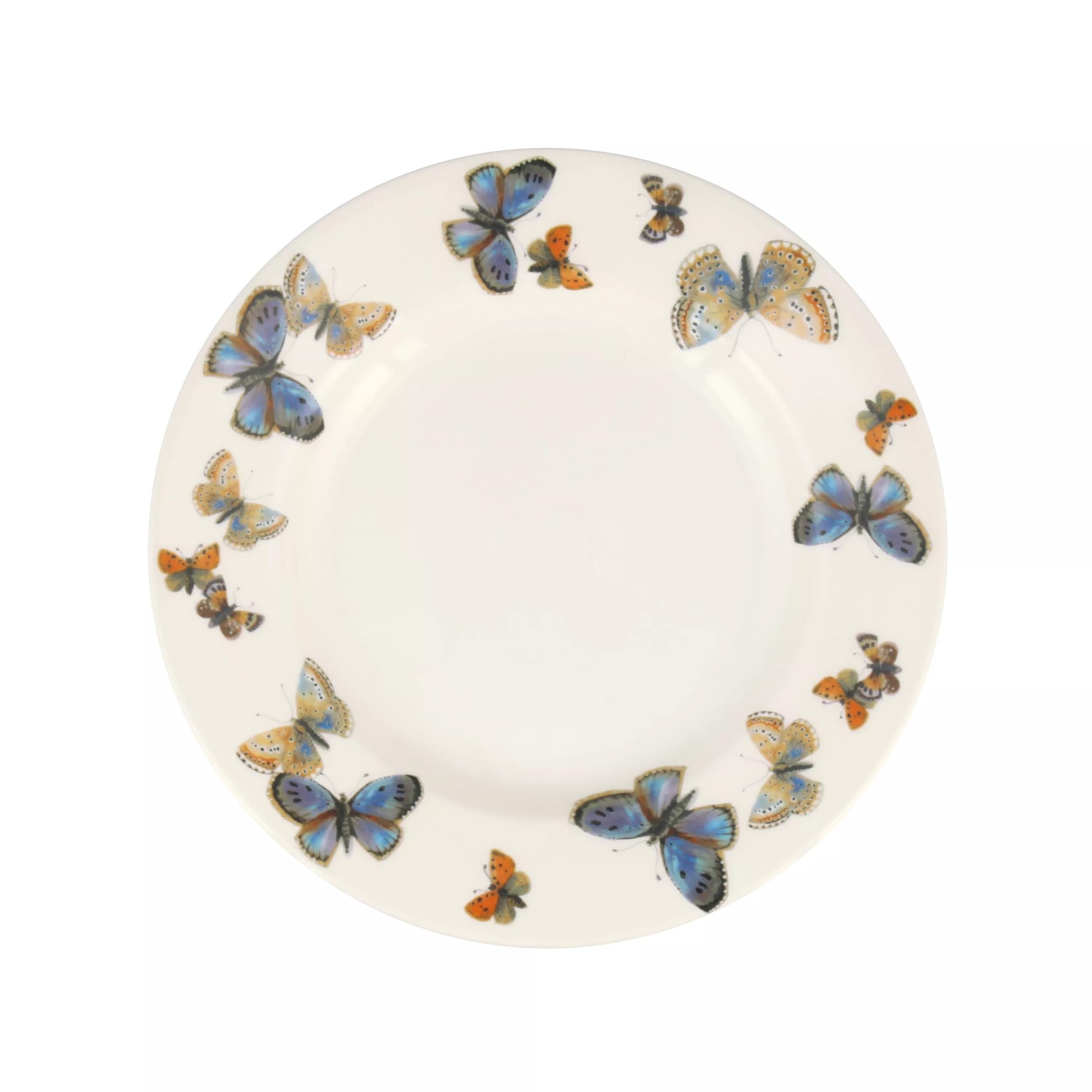 Common Blue Butterfly 8 1/2" Plate