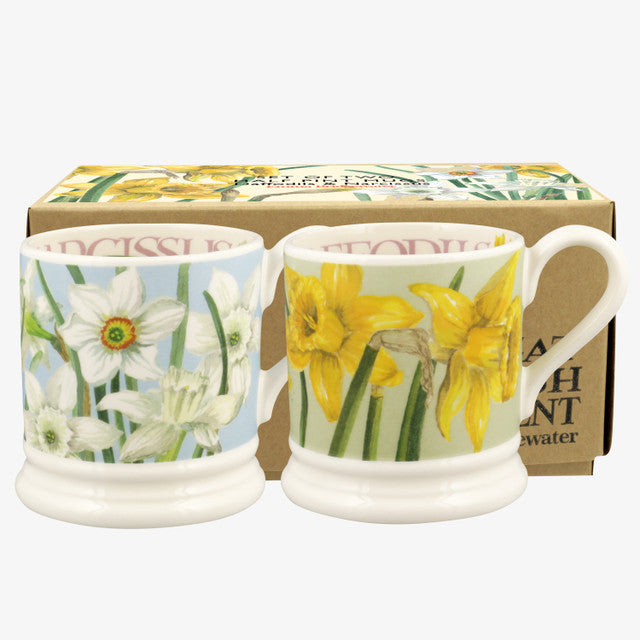 Daffodils & Narcissus Half Pint Mug Set