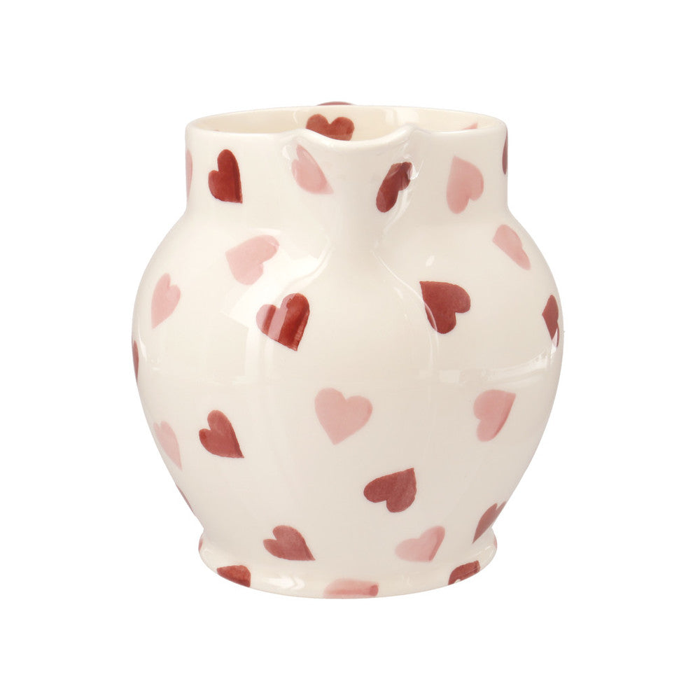 Pink Hearts 1/2 Pint Jug