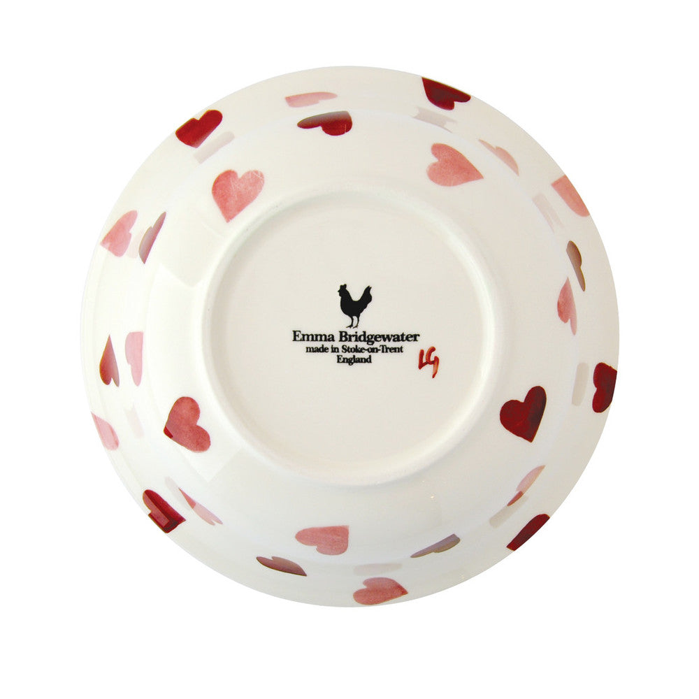 Pink Hearts Cereal Bowl