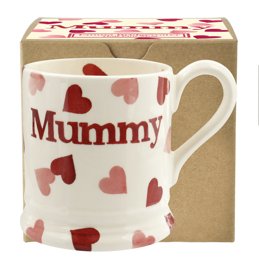 Half Pint Mug Pink Hearts Mummy