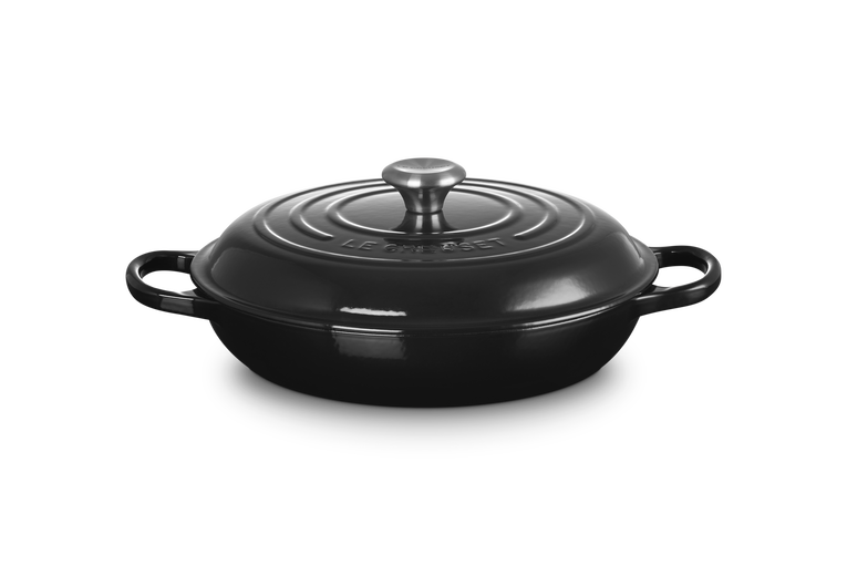 Signature Shallow Casserole 30cm-Matte Black