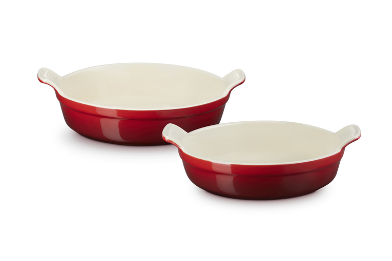 Heritage Round Dish Set Cerise