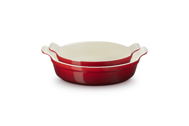 Heritage Round Dish Set Cerise