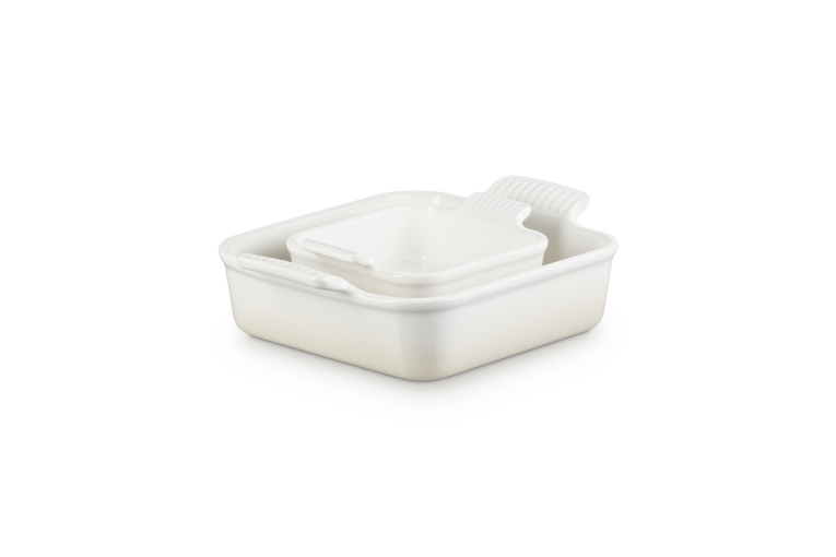 Heritage Square Dish Set Meringue